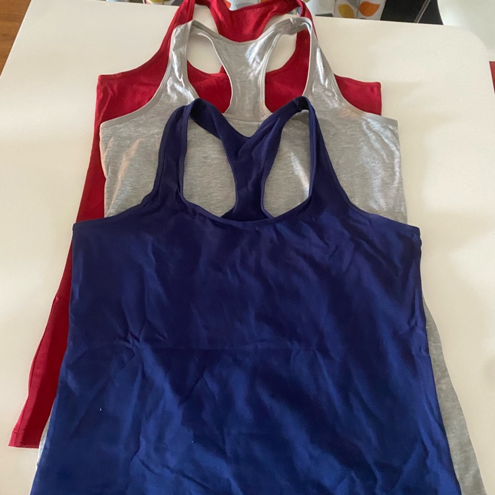 Raceback tank tops